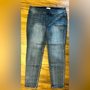 Like New Lane Bryant Size 20 Jeggin Jeans Blue Wash